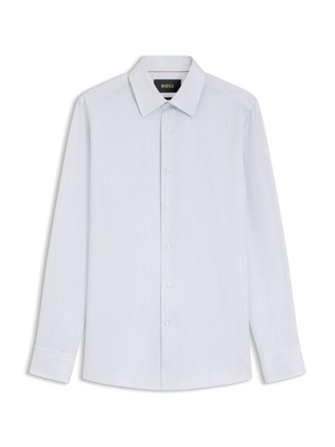 BOSS SLIM-FIT SHIRT IN STRIPED ITALIAN-MADE COTTON