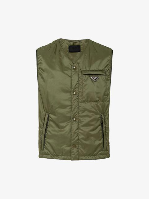 Re-Nylon brand-plaque recycled-nylon vest