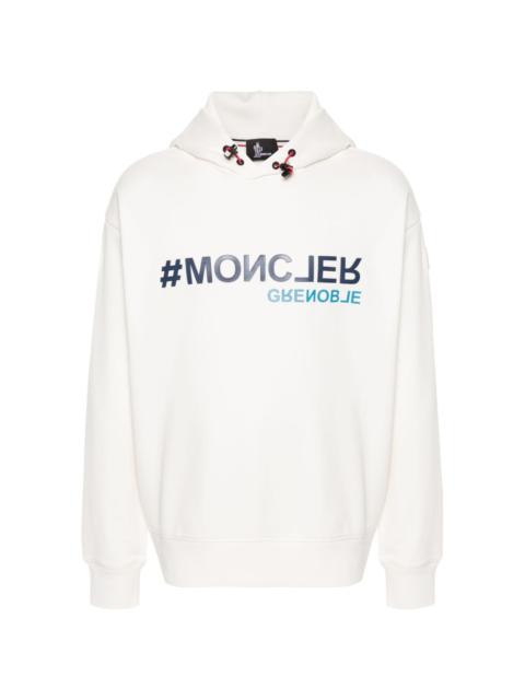 Moncler Grenoble logo-appliquÃ© cotton hoodie