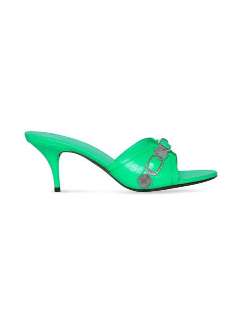 BALENCIAGA Women's Cagole 70mm Sandal in Green