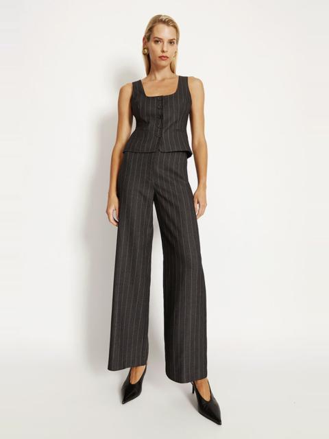BARDOT Anna High Waist Pant In Grey Stripe
