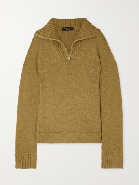 Loro Piana Mélange cashmere sweater Mustard