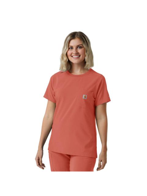 Carhartt Women's Force Cross-Flex Crew Neck Scrub Top