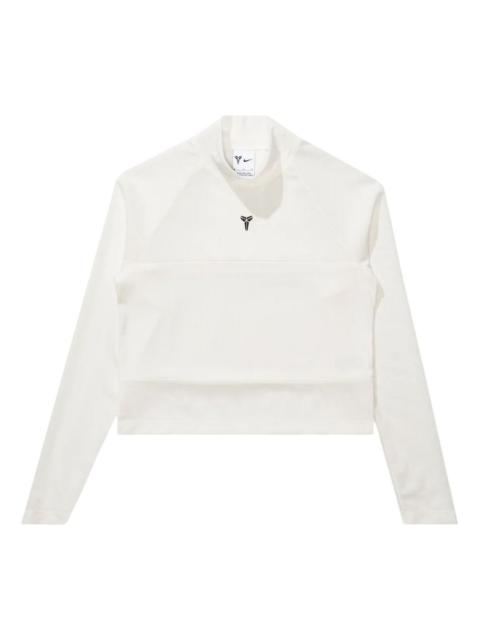 Nike (WMNS) Nike Kobe Long Sleeve Cropped Top Asia Sizing 'Sail Black' IB0015-133