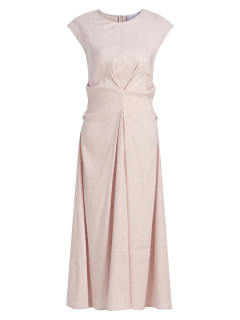 Proenza Schouler Women's Miranda Linen-Blend Midi-Dress - Orchid