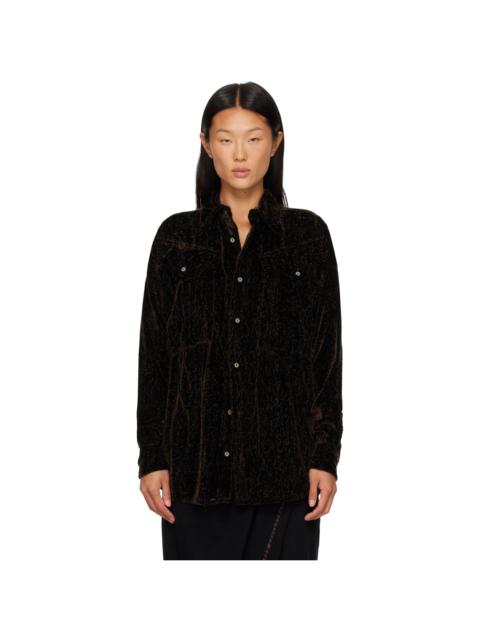 Kiko Kostadinov Brown Weka Overshirt