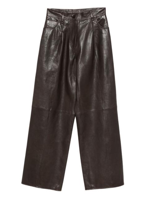forte_forte leather trousers