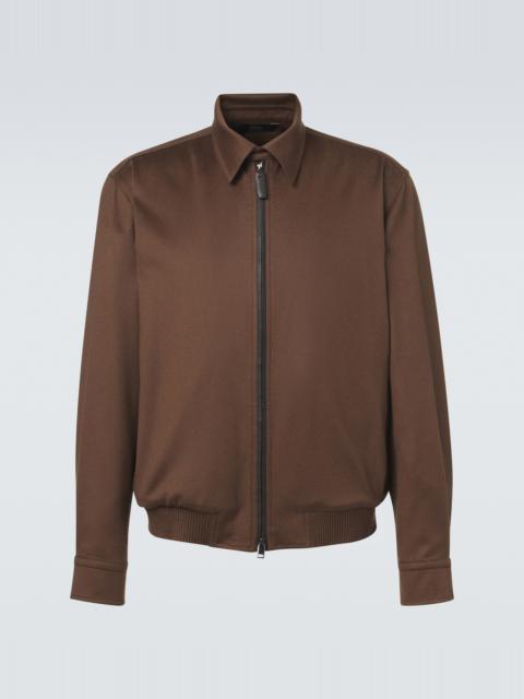 Brioni Cashmere and wool blouson jacket