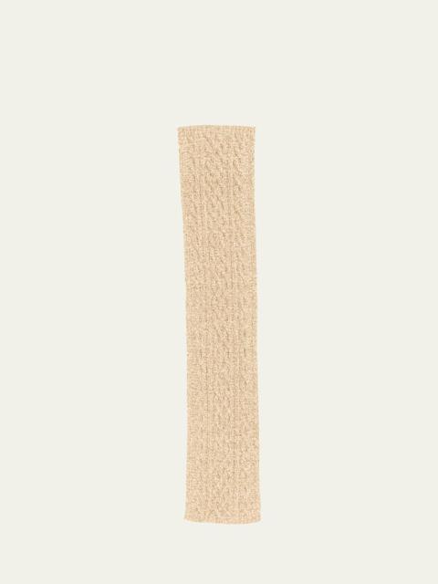 Loro Piana Men's Cable-Knit Cashmere Scarf