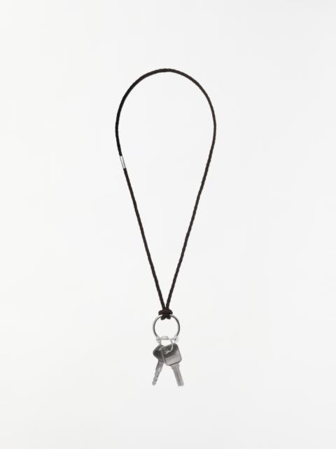 Lemaire Braided Leather Keyring Necklace