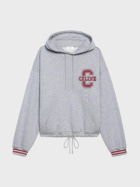 CELINE LOOSE "C " COTTON/CASHMERE HOODIE