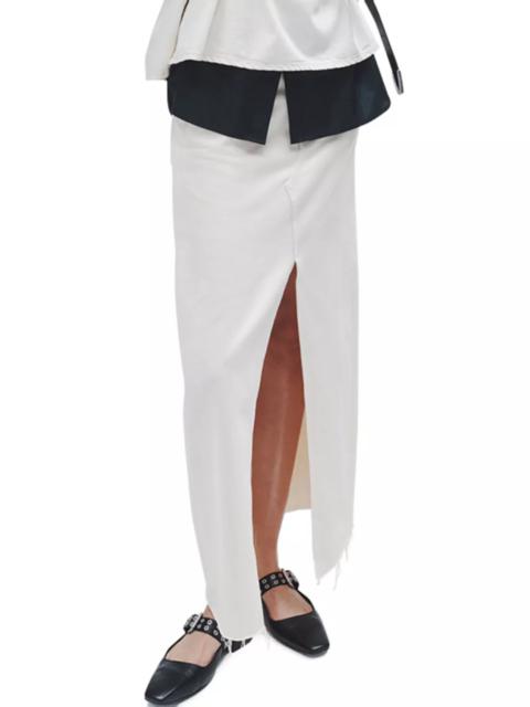 Avery Cotton Center Slit Maxi Skirt