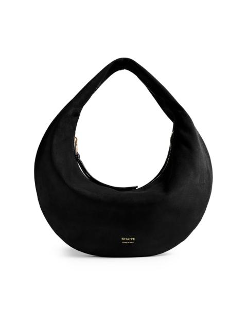 KHAITE Women's Olivia Mini Suede Hobo Bag - Black