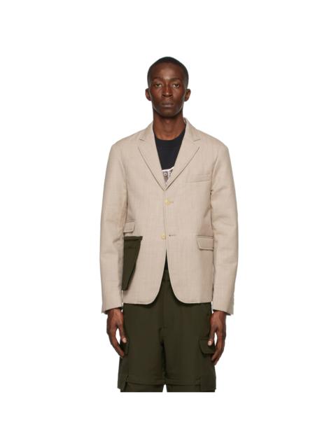 JACQUEMUS 파우치 포켓 싱글 브레스트 blazer