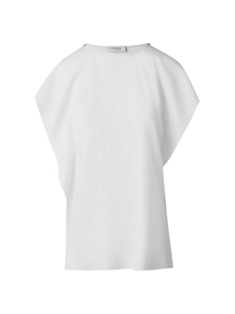 AKRIS Women's Sleeveless Ruffled Tank Blouse - Cream