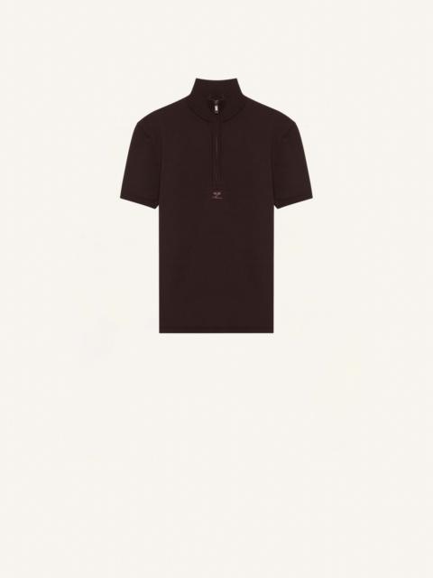 courrèges KNIT ZIPPED TOP