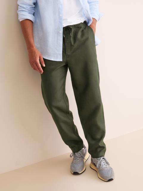 Derek Rose Sydney Linen Pants Khaki