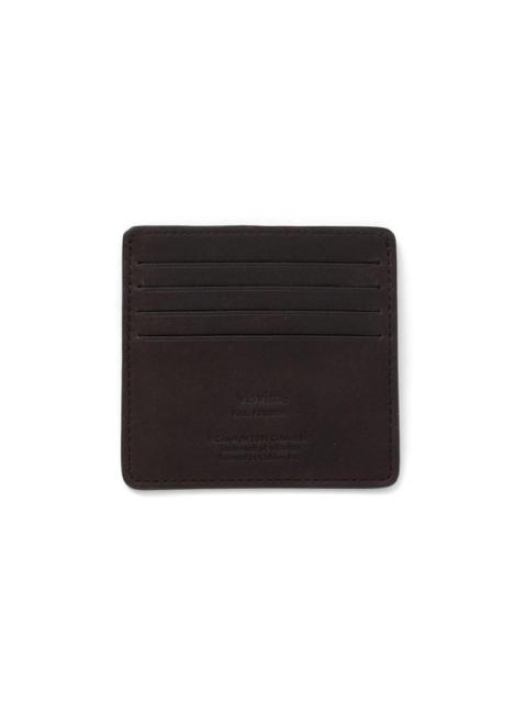 visvim LEATHER CARD CASE DK.BROWN