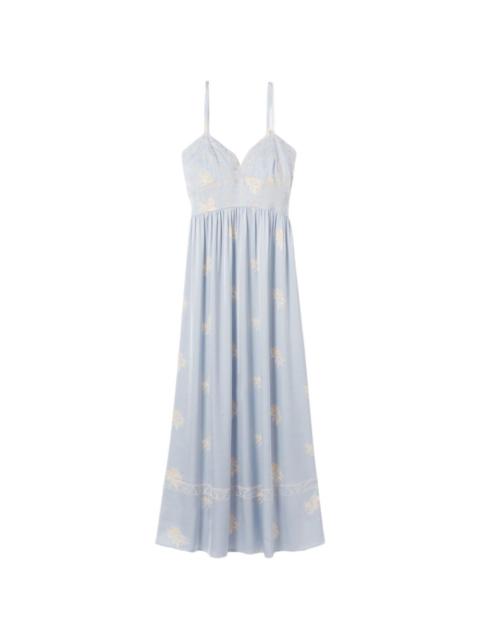 Claudie Pierlot floral embroidered midi dress