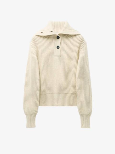 Alexander McQueen Buttoned Neck Jumper