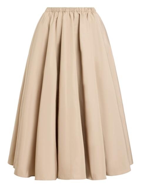PATOU elasticated-waist maxi A-line skirt