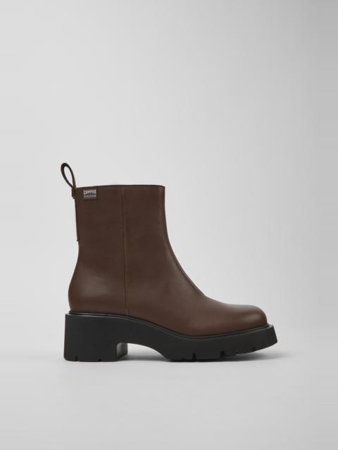CAMPER Milah HYDROSHIELD® Brown leather boots for women
