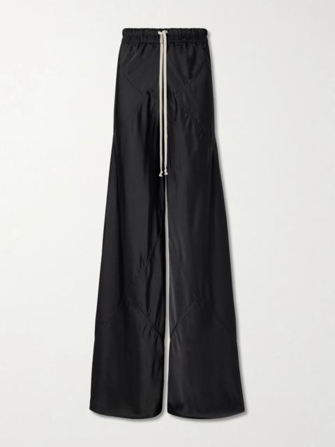 Rick Owens Charmeuse Wide-leg Drawstring Pants