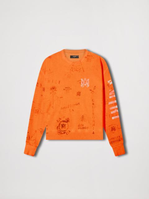 AMIRI ARMY STENCIL CREW