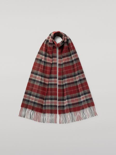 Johnstons of Elgin Linlithgow Burgundy Cashmere Scarf