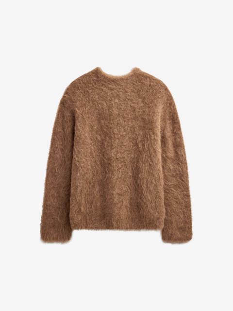 The Frankie Shop Willy Alpaca Knit Sweater - Dark Taupe
