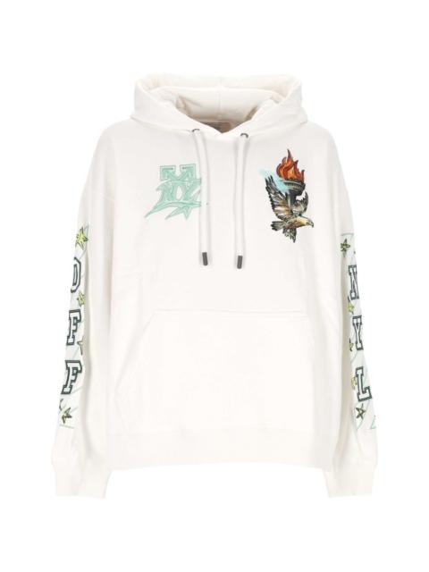 Off-White graphic-print drawstring hoodie