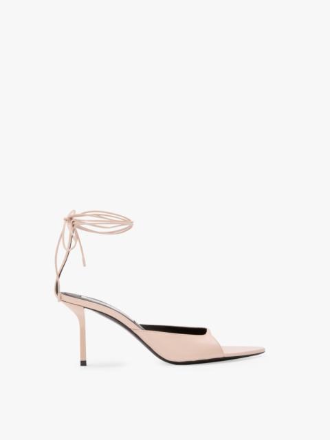 Victoria Beckham Eliza Stiletto Sandal 75 In Pale Rose Leather