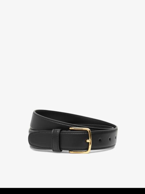 The Row Classic black gold buckle belt