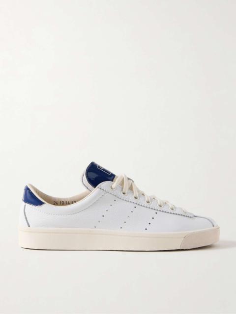 Lacombe Spezial mesh and patent leather-trimmed leather sneakers