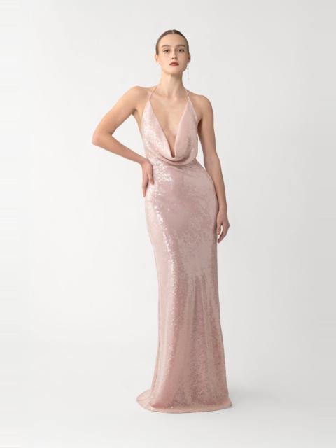 SAU LEE CLAUDIA SEQUINED GOWN