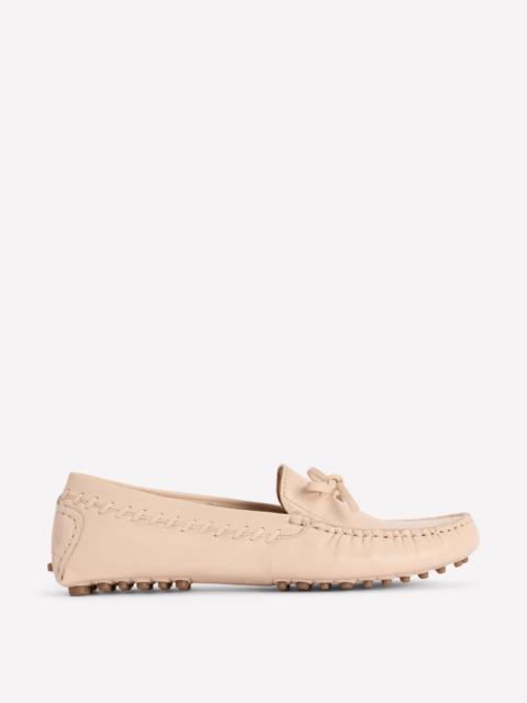 BODEN Heidi Stitched Soft Loafers-Ecru
