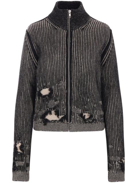 MM6 Maison Margiela distressed effect cardigan