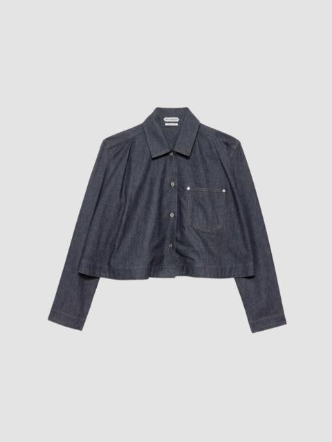 JW Anderson Women's Flare-Hem Denim Shirt - Indigo