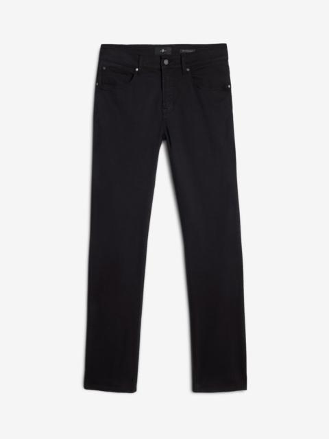 7 For All Mankind Luxe Performance Sateen The Straight In Black