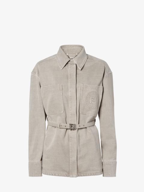 FENDI Jacket Go-To Jacket in light gray denim