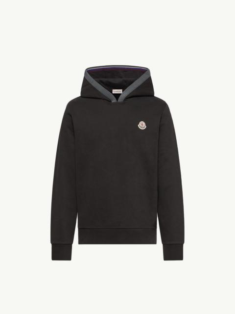 Moncler Brushed Cotton Logo Hoodie