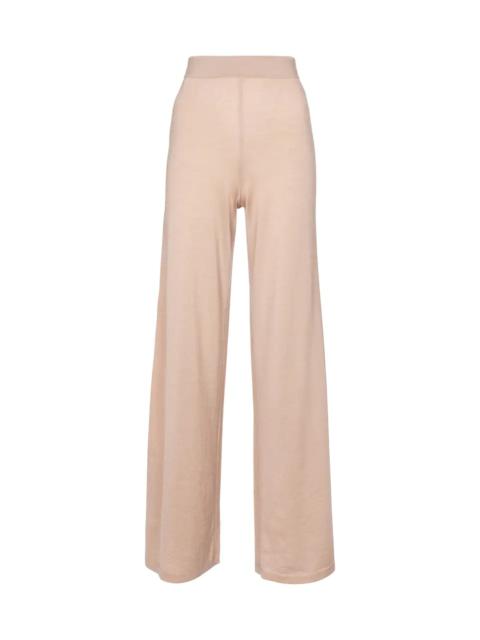 High-rise cashmere-blend pants