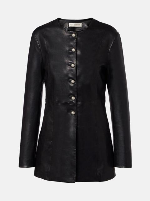NOUR HAMMOUR Parlor leather jacket
