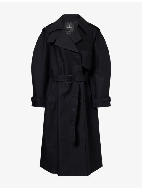 ANINE BING Pascale Cotton Maxi Trench Coat