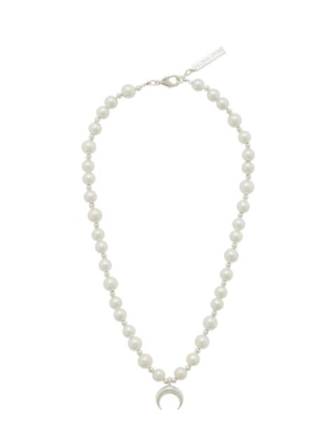 Marine Serre SILVER PLATED PEARL NECKLACE