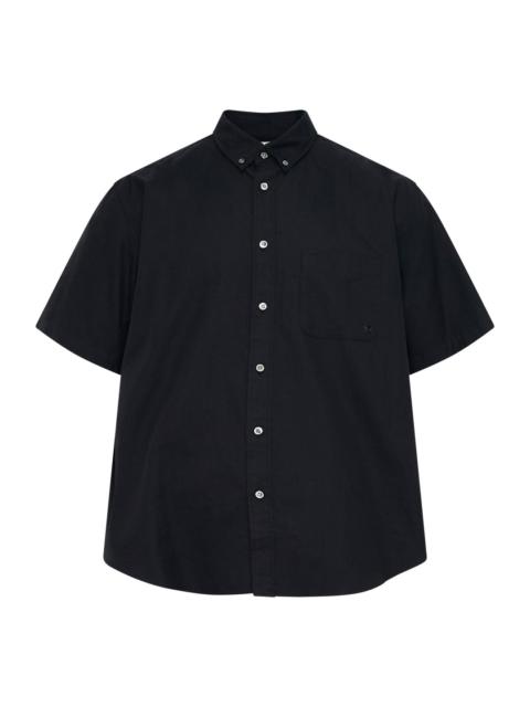 vowels Short Sleeve Oxford Button Down Shirt