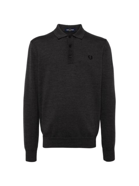 logo-embrioidered polo shirt