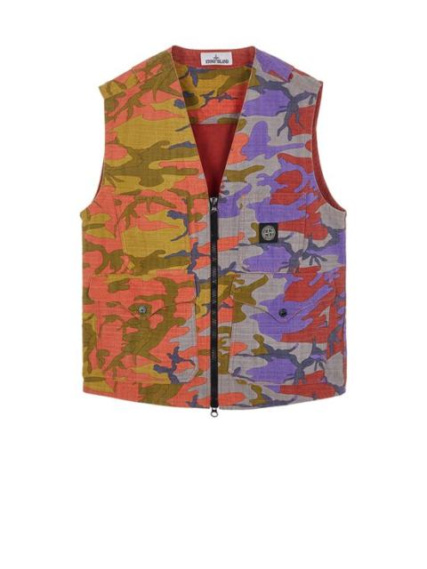 Stone Island G11E6 S.I. HERITAGE CAMO RIPSTOP NYLON BRICK RED