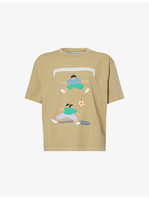 KidSuper Football Academy Graphic-Print Cotton T-Shirt