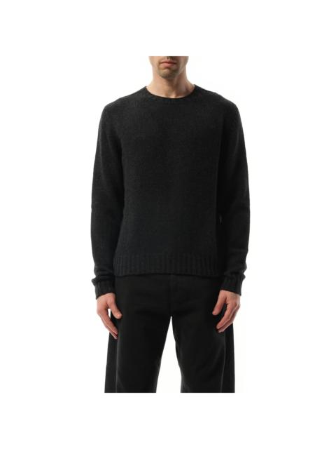 Palm Angels Curved Logo Sweater in Dark Grey